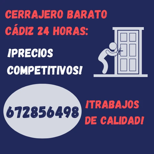 Calidad y precios competitivos Cerrajero Barato Cádiz 24 Horas